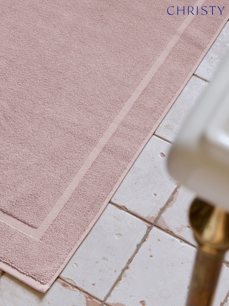 Christy Petal Pink Renaissance 100% Cotton Bath Mat (Y14007) | €22