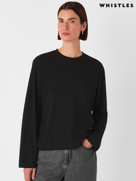 Whistles Relaxed Long Sleeve T-Shirt (Y14030) | R$ 545