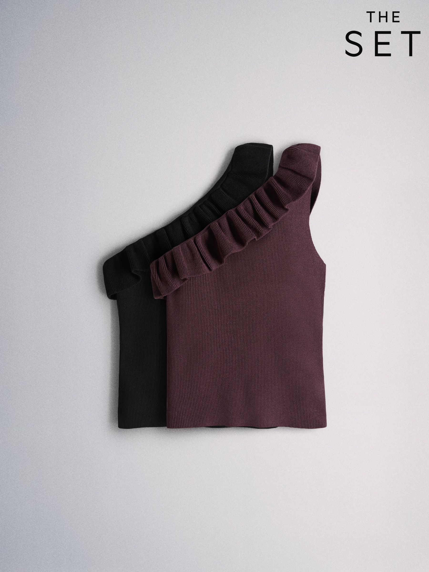 Buy Women's Tops Curve Asymmetric Multipack Online | Next USA