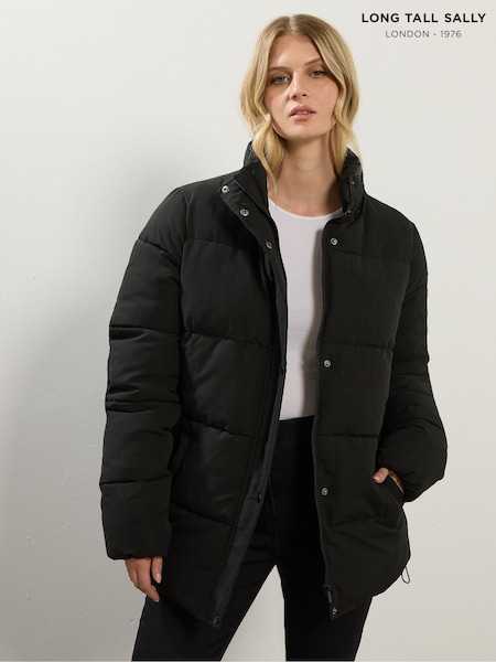 Preto - Long Tall Sally Short Padded Coat (Y14233) | R$ 730