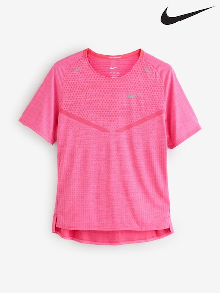 Nike Aster Pink Tech Knit Running T-Shirt (Y14503) | €86