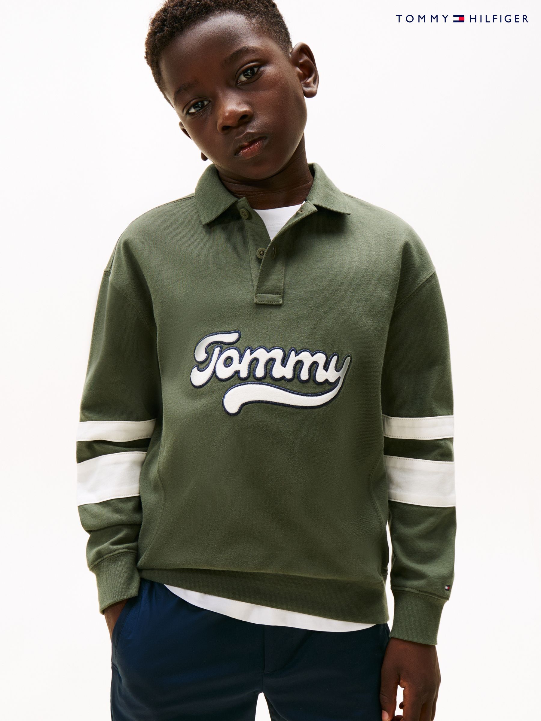 Graphic Casual 100% Cotton Long Sleeve Poloshirts | Next Oman