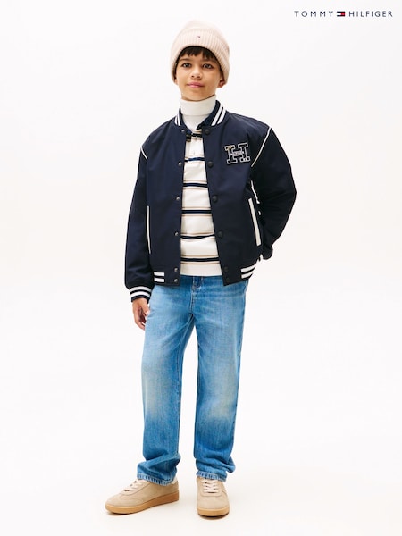 Tommy Hilfiger Blue Mid Wash Skater Jeans (Y14559) | AED262 - AED320