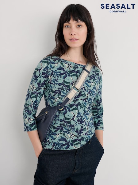 Seasalt Cornwall Easel 3/4 Sleeve Top in Cotton Jersey (Y14699) | 45 €