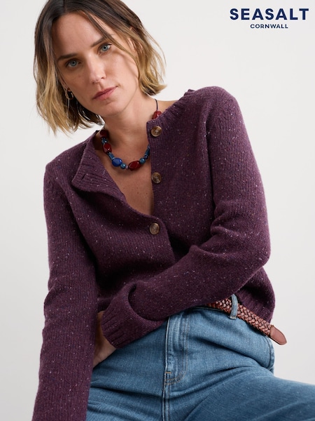 Seasalt Cornwall Purple Cardigan (Y14704) | €120