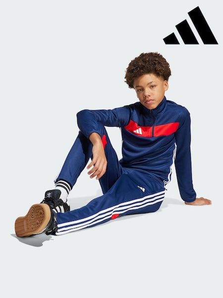adidas Blue Tiro 25 Essentials Kids Training Tracksuit Bottoms (Y14775) | AED175