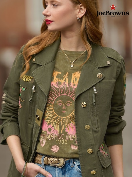 Joe Browns Green Embellished Utility Jacket (Y14778) | €119