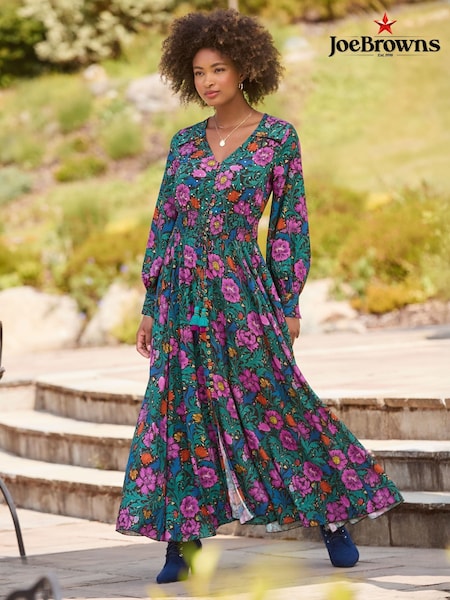 Joe Browns Black Autumn Floral Maxi Dress (Y14788) | €113