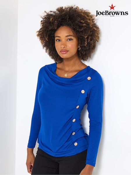 Joe Browns Blue Button Detailed Top (Y14795) | €59