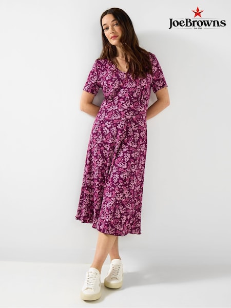 Joe Browns Floral Reversible Jersey Dress (Y14828) | R$ 640