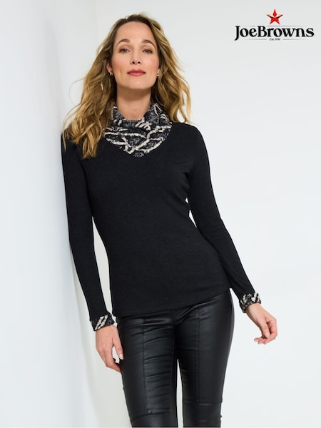 Joe Browns Black Cowl Neck  Top (Y14832) | €60
