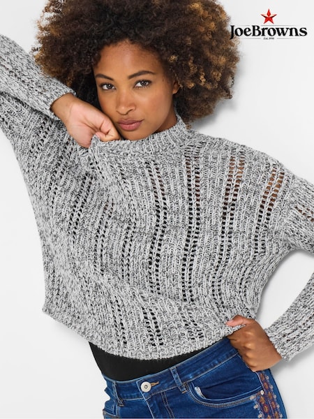 Joe Browns Grey Crew Neck Knit Jumper (Y14852) | €66