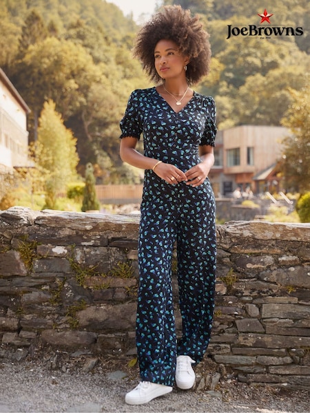 Joe Browns Black Ditsy Floral Jumpsuit (Y14859) | €79