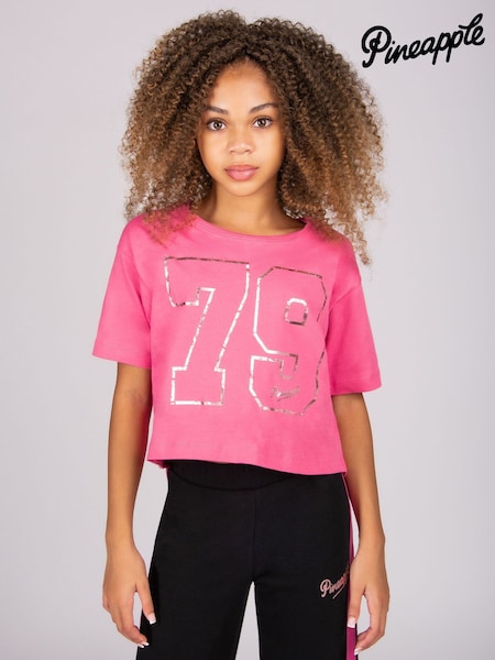 Pineapple Pink Girls 79 Logo T-Shirt (Y14898) | AED105