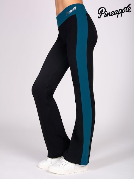Pineapple Black Panel Bootcut Jersey Trousers (Y14900) | AED140