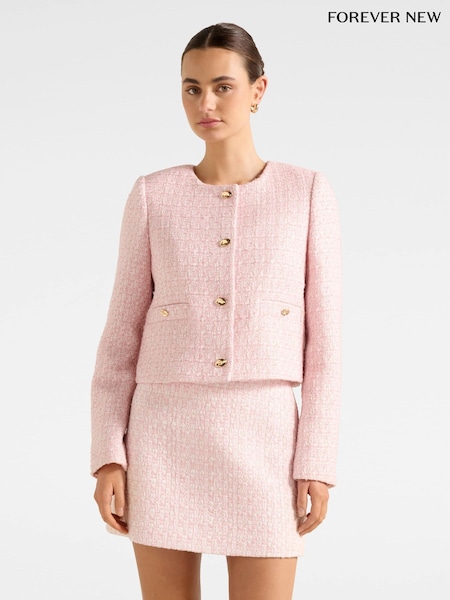 Forever New Pink Lisa Boucle Mini Skirt (Y14921) | €66