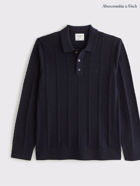 Abercrombie & Fitch Blue Sleeve Polo Shirt (Y15004) | €92