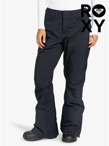 Roxy Black Waterproof Thermal Backyard Highwaisted Ski Snow Trousers (Y15065) | R$ 1,235