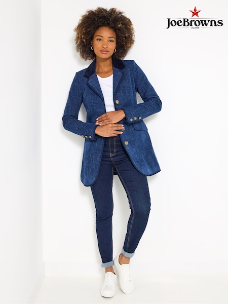 Joe Browns Blue Navy Longline Jacket (Y15084) | €113