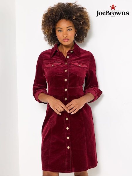Joe Browns Retro Cord Shirt Dress (Y15119) | R$ 640
