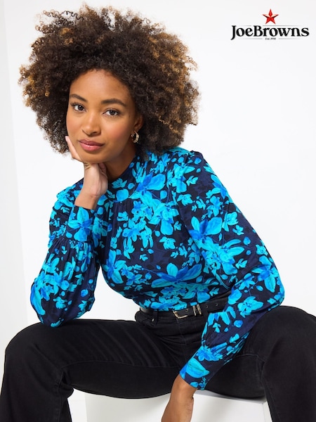 Joe Browns Blue Striking Floral Top (Y15120) | €60