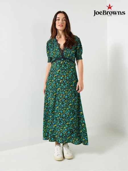 Joe Browns Green Vintage Floral Tea Dress (Y15132) | €86