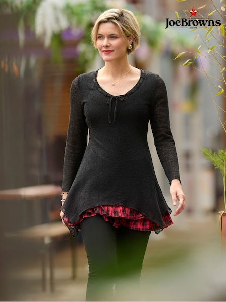 Joe Browns Black Tie Neck Flared Tunic (Y15164) | €78