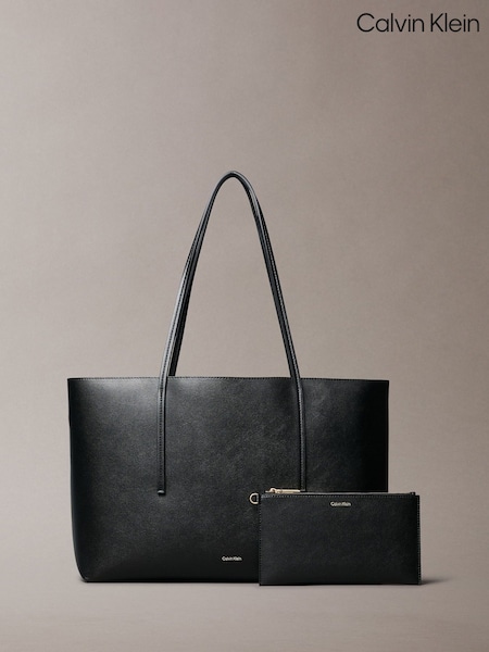 Calvin Klein Black Foil Logo Tote Bag (Y15234) | R$ 1.380