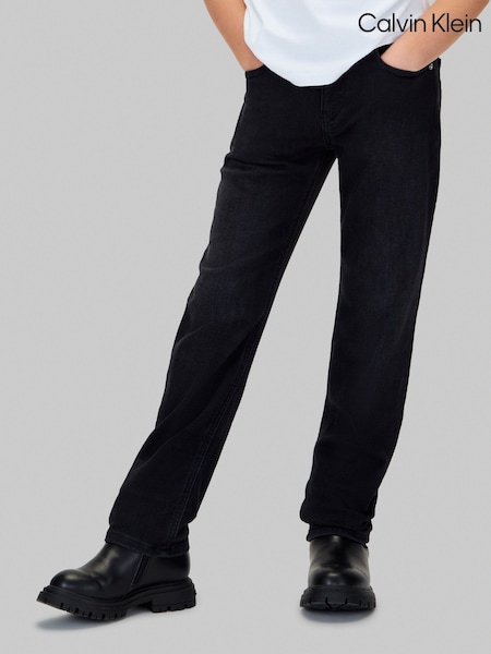 Calvin Klein Black Mid Rise Straight Jeans (Y15272) | €73 - €86