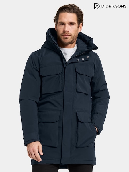 Didriksons Blue Aiden Mens Waterproof Coat (Y15302) | €384