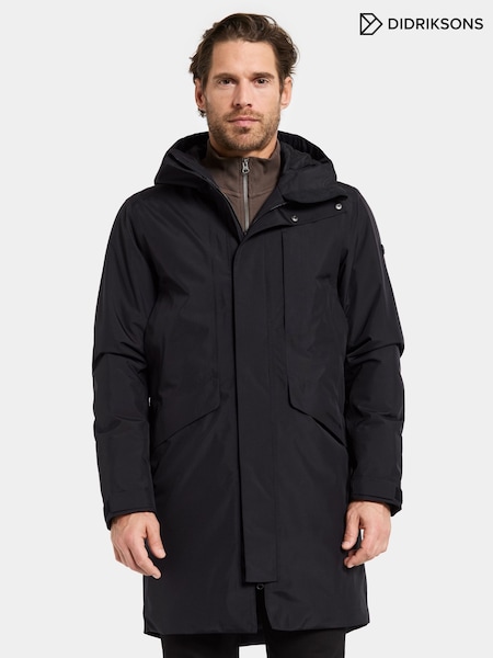 Didriksons Kenny Mens Waterproof Black Coat (Y15309) | €331