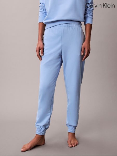 Calvin Klein Blue Cotton Terry Blend Lounge Joggers (Y15352) | €78