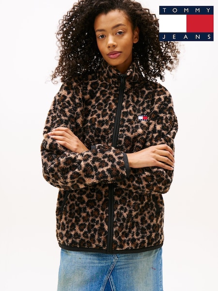Tommy Jeans Black Badge Teddy Oversized Zip-Through Sweatshirt (Y15544) | €140