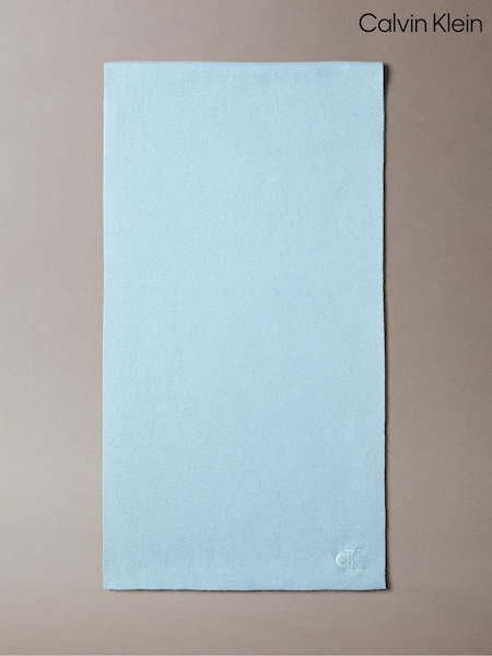 Azul - Calvin Klein Signature Logo Scarf (Y15559) | 64 €