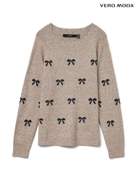 Creme - VERO MODA Round Neck Soft Touch Cosy Knitted Jumper (Y15645) | R$ 275