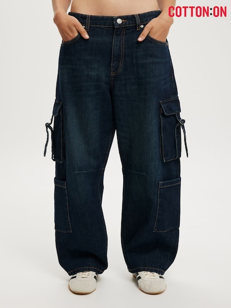 Cotton On Blue Barrel Leg Jeans (Y15767) | €84