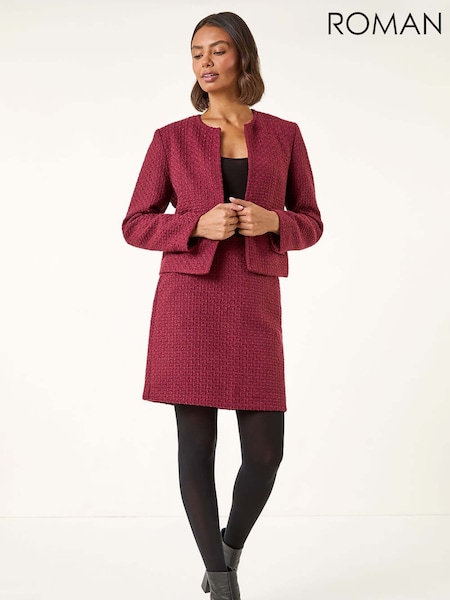 Roman Textured Edge To Edge Jacket (Y16032) | R$ 785