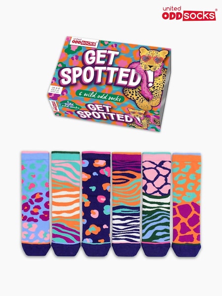 United Odd Socks Purple Spotty Ladies Socks 6 pack (Y16077) | €21