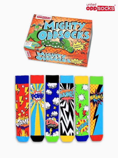 United Odd Socks Super Hero Comic Socks 6 pack (Y16082) | R$ 160