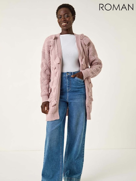Roman Bow Embellished Knit Cardigan (Y16120) | R$ 665