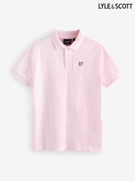 Lyle & Scott Pink Plain Polo Shirt (Y16168) | €53