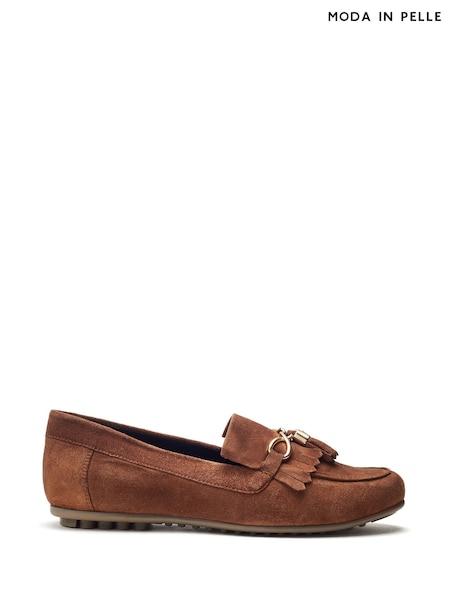 Moda in Pelle Essana Chain And Tassel Detail Moccasins (Y16231) | €65