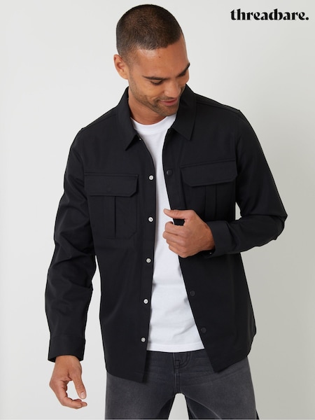 Threadbare Black Cargo Pocket Shacket (Y16245) | € 44
