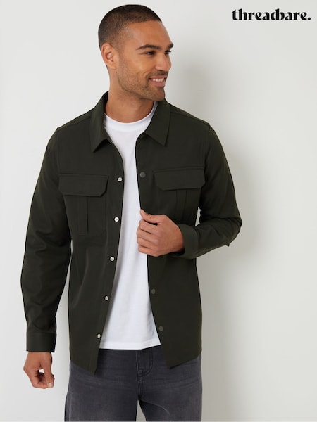 Threadbare Green Cargo Pocket Shacket (Y16252) | €40