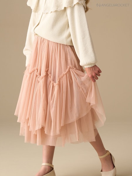 Angel & Rocket Pink Esther Maxi Ballerina Tulle Skirt (Y16339) | R$ 275 - R$ 335