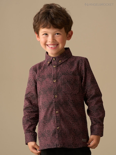 Angel & Rocket Red Hayes Leopard Jacquard Shirt (Y16367) | R$ 235 - R$ 275