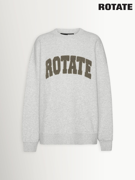 Rotate Grey Heavy Crewneck Sweatshirt (Y16672) | 75.50 BD