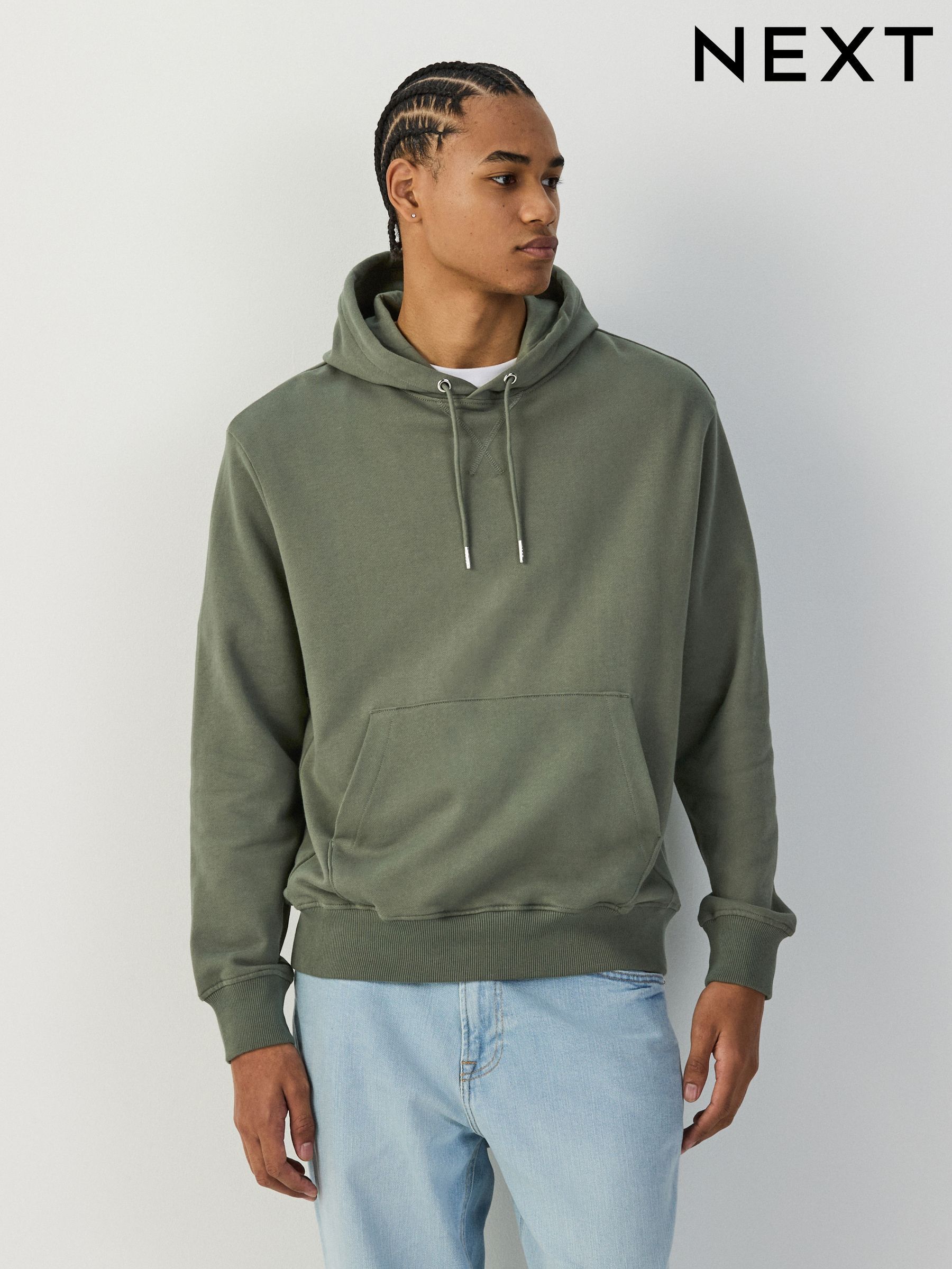 Mens 100 Cotton Hoodies | Plain & Logo Cotton Hoodies | Next