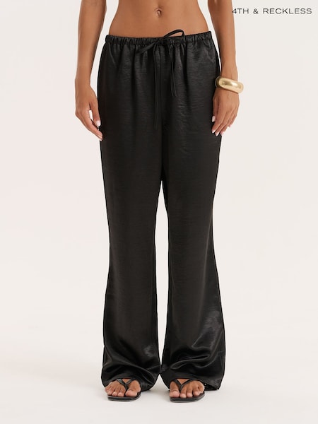 4th & Reckless Black Shelby Trousers (Y16853) | €44