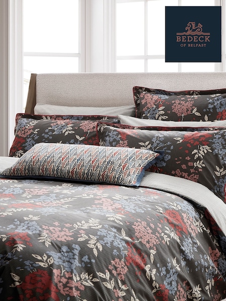 Bedeck of Belfast Graphite Multi Lucine 200 TC Pillowcases Pair (Y16866) | €34